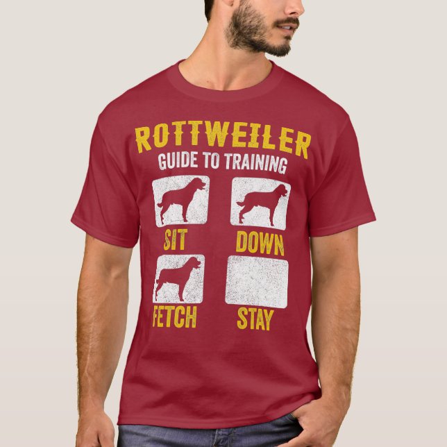Rottweiler Guide To Training Shirts Dog Mum Dad (Front)