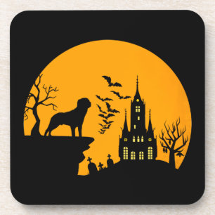 Rottweiler Halloween Coaster