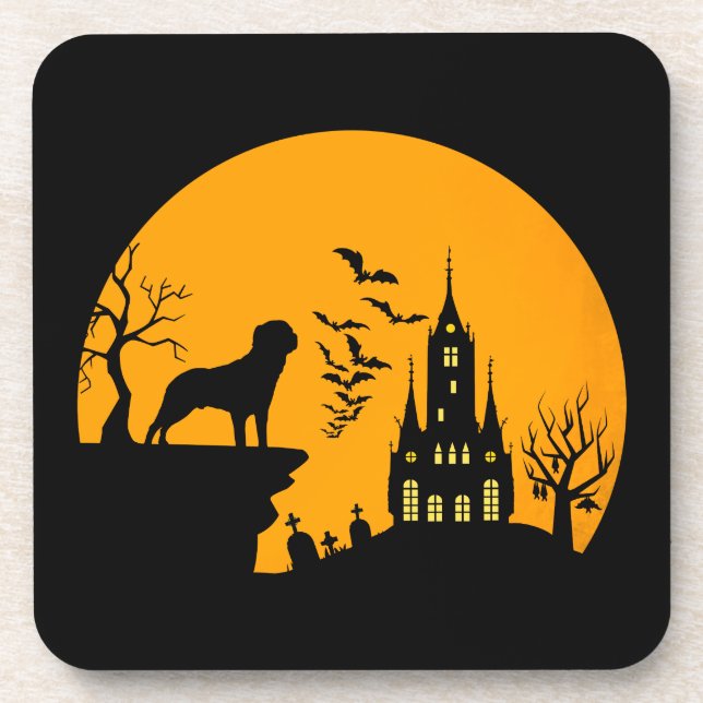 Rottweiler Halloween     Coaster (Front)