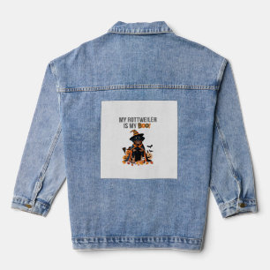 Rottweiler Halloween Costume  My Rottweiler is My  Denim Jacket