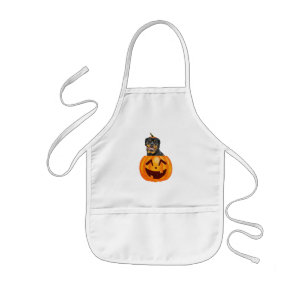 Rottweiler Halloween Kids Apron