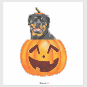 Rottweiler Halloween Sticker