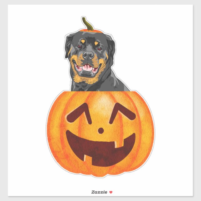 Rottweiler Halloween Sticker (Sheet)