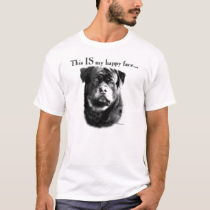 Rottweiler Happy Face T-Shirt