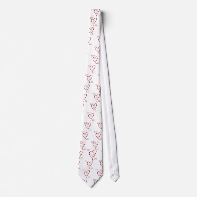 Rottweiler Heart Belongs Tie (Front)