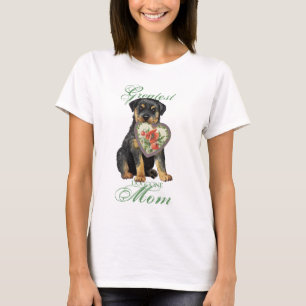 Rottweiler Heart Mum T-Shirt