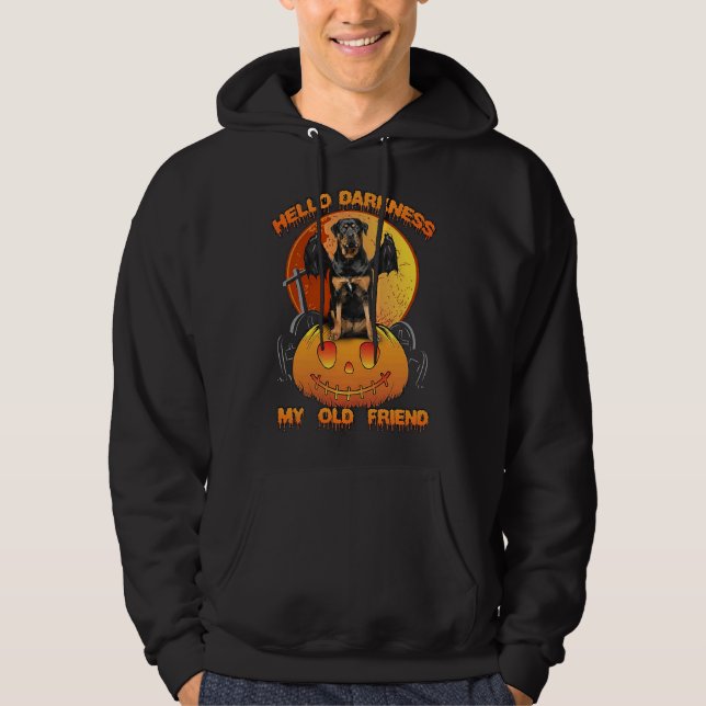 Rottweiler  Hello Darkness Hoodie (Front)