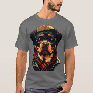 Rottweiler hipster 1 T-Shirt