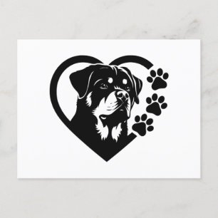 Rottweiler Holiday Postcard
