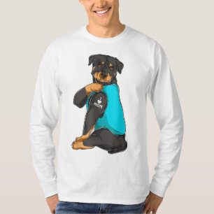Rottweiler I Love Mum Tattoo Apparel Dog Mum Gifts T-Shirt