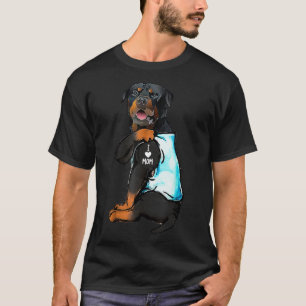 Rottweiler I Love Mum Tattoo  T-Shirt