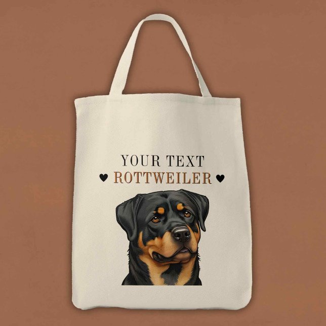 Rottweiler Illustration Doggy bag Love Fun Gift (Creator Uploaded)