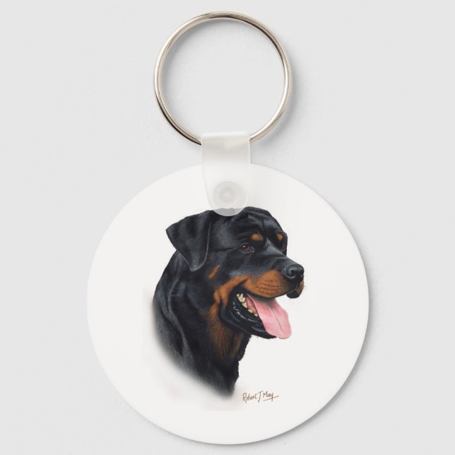 Rottweiler Key Ring (Front)