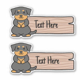 Rottweiler label sticker