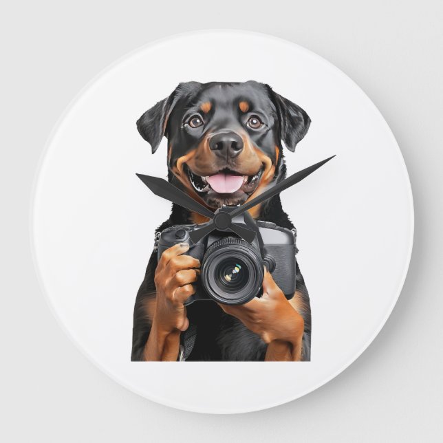 Rottweiler   large clock (Front)