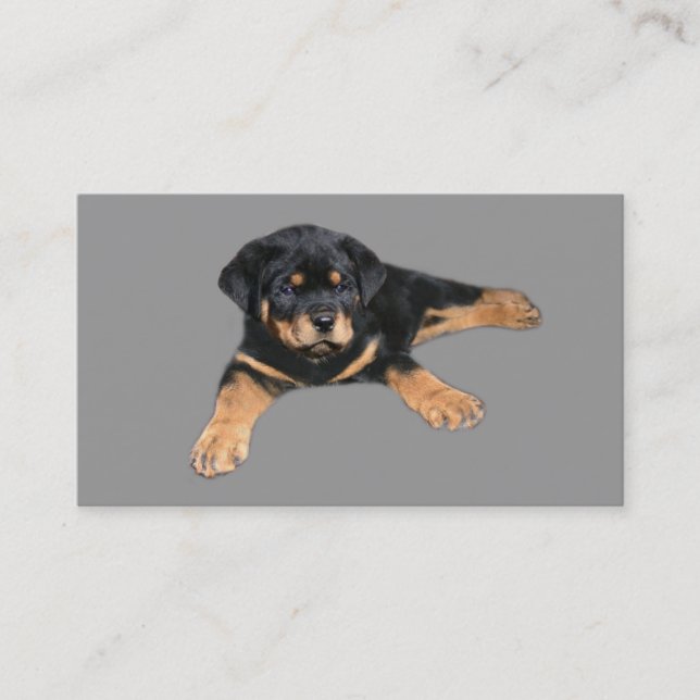 Rottweiler Lover Business Card (Front)