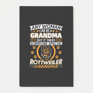 rottweiler lover grandma best gift idea rottweiler post-it notes