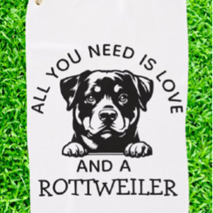 Rottweiler Lovers Golf Towel