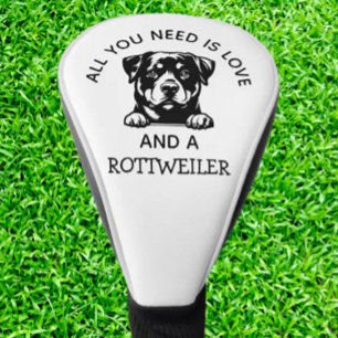 Rottweiler-Loving Golfers Golf Head Cover