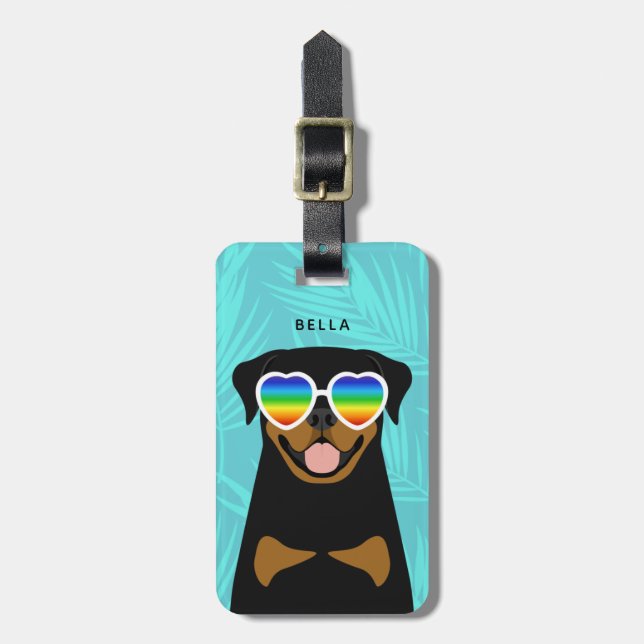 Rottweiler Luggage Tags (Front Vertical)
