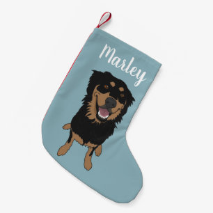 Rottweiler Mix Christmas Small Christmas Stocking