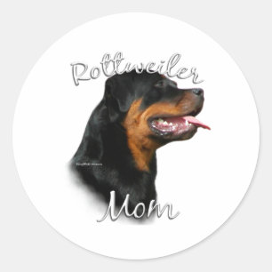 Rottweiler Mum 2 Classic Round Sticker