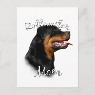 Rottweiler Mum 2 Postcard