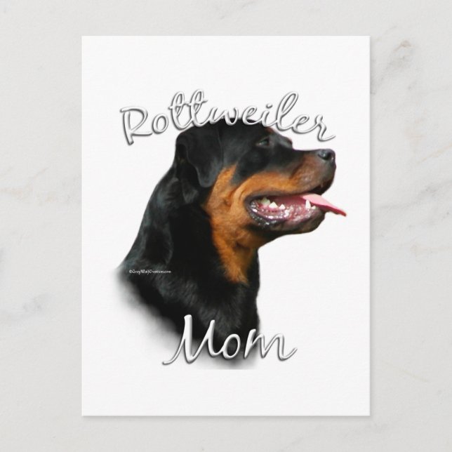 Rottweiler Mum 2 Postcard (Front)