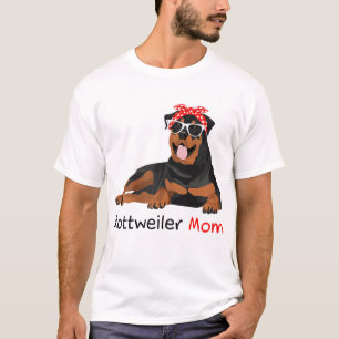 Rottweiler Mum Bandanna Womens Rottweiler Dog T-Shirt