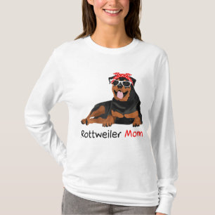 Rottweiler Mum Bandanna Womens Rottweiler Dog T-Shirt