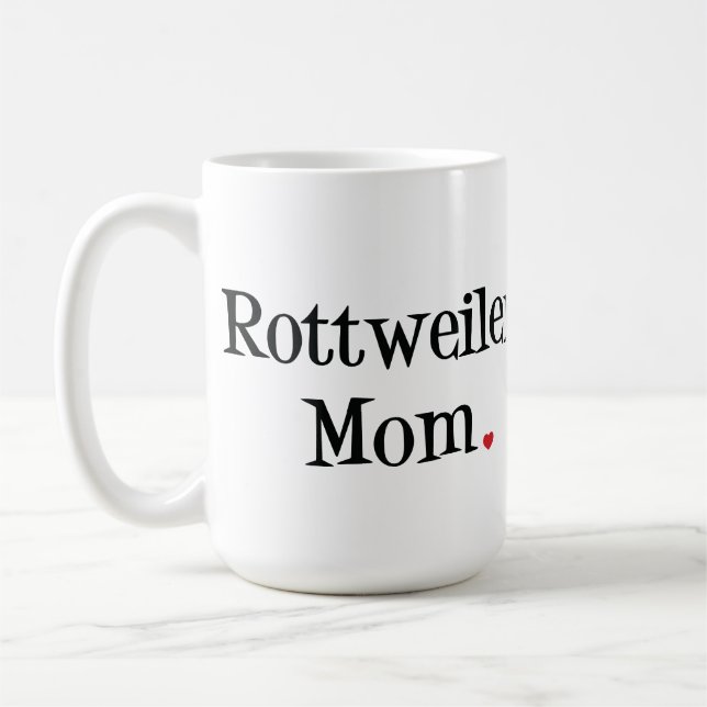 Rottweiler Mum Coffee Mug (Left)