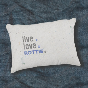 Rottweiler Mum Live Love Rottie Accent Pillow