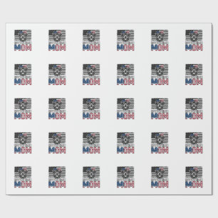 Rottweiler Mum Patriotic Vintage Dog Shirt Design_ Wrapping Paper