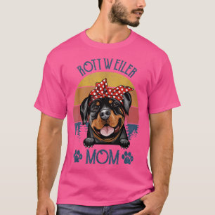 Rottweiler Mum Retro Vintage Rottweiler Mama Dog L T-Shirt