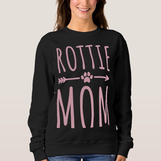 Rottweiler Mum Women Girls Dog Owner Rottie Mum Sweatshirt (Front)