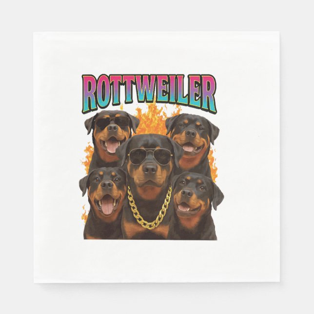 Rottweiler  napkin (Front)
