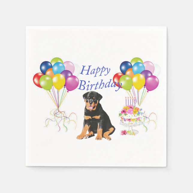 Rottweiler Napkin (Front)