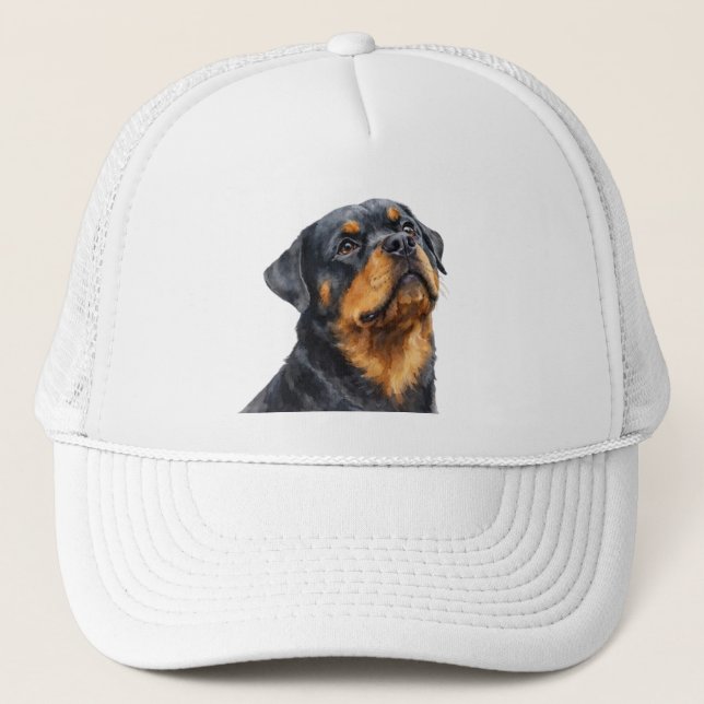 Rottweiler or Rotti Dog  Trucker Hat (Front)