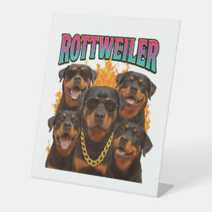 Rottweiler  pedestal sign