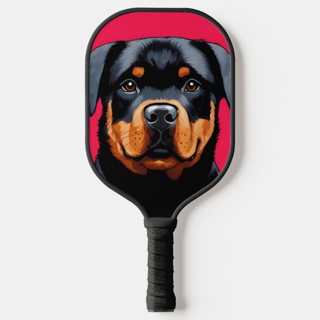 Rottweiler Pickleball Paddle (Front)