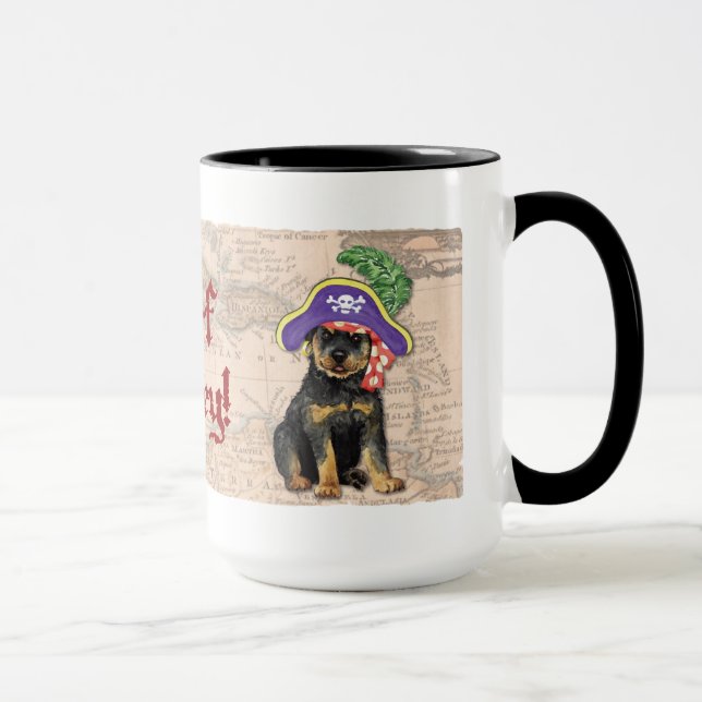 Rottweiler Pirate Mug (Right)