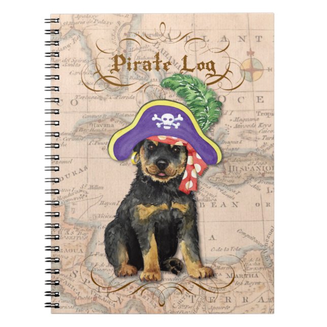 Rottweiler Pirate Notebook (Front)