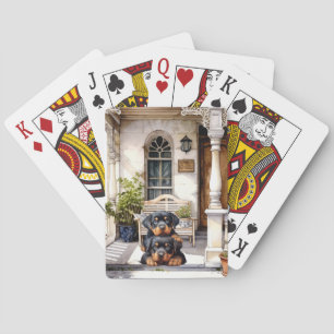 Rottweiler Playing Cards, Stocking Stuffer Cards