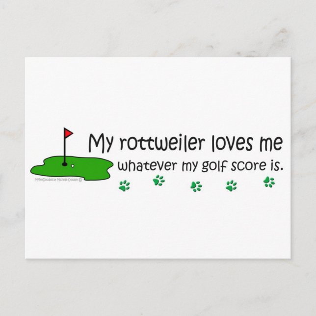 Rottweiler Postcard (Front)