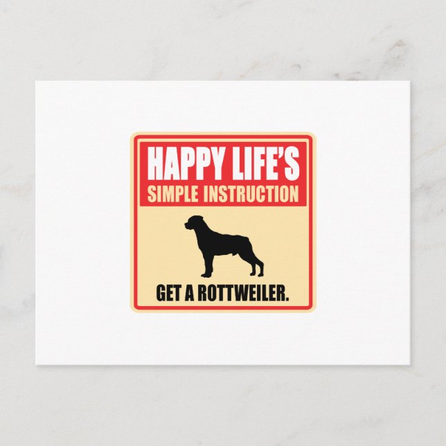 Rottweiler Postcard (Front)