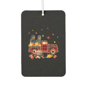 Rottweiler Pumpkin Truck Fall Leaf Thanksgiving Car Air Freshener
