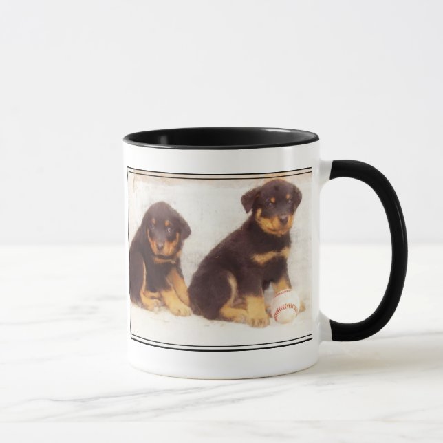 Rottweiler puppies mug (Right)