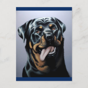 Rottweiler Puppy Dog Blank Postcard