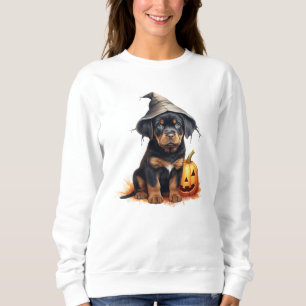 Rottweiler  Puppy Halloween Sweatshirt