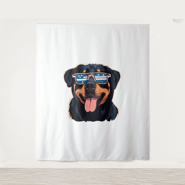 Rottweiler Puppy Tapestry (Front)